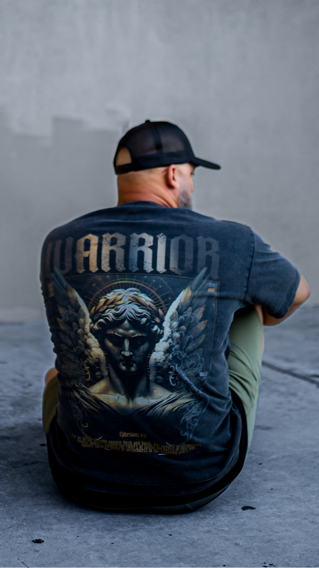 Warrior Oversize T-Shirt - Acid Wash