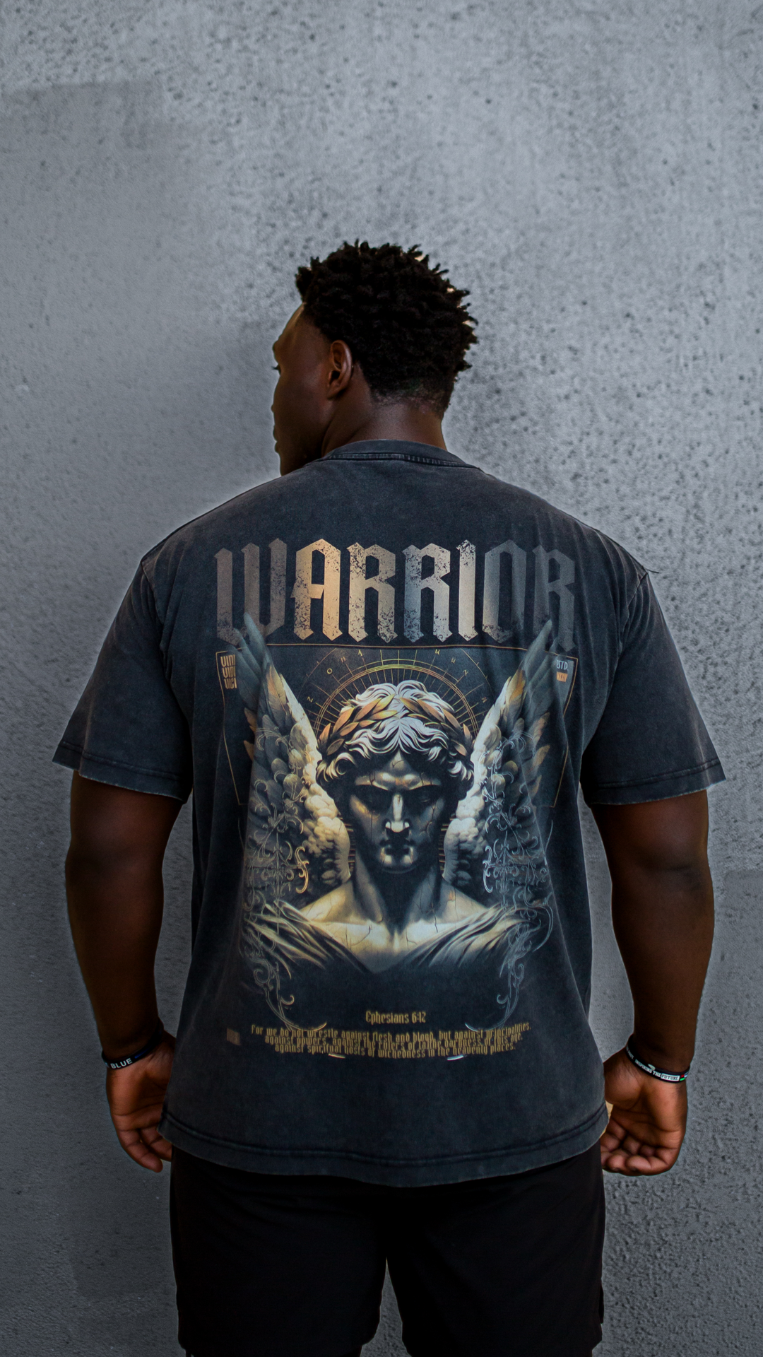 Warrior Oversize T-Shirt - Acid Wash