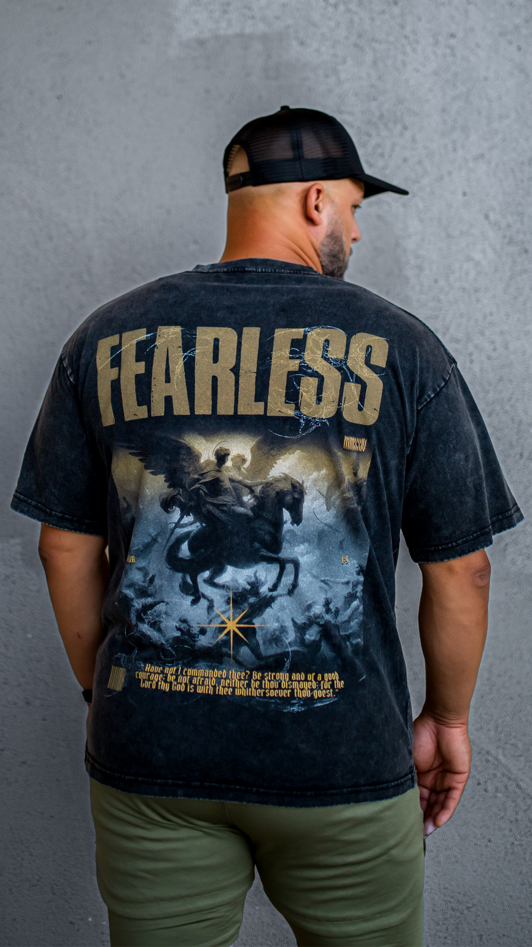 Fearless Oversize T-Shirt - Acid Wash