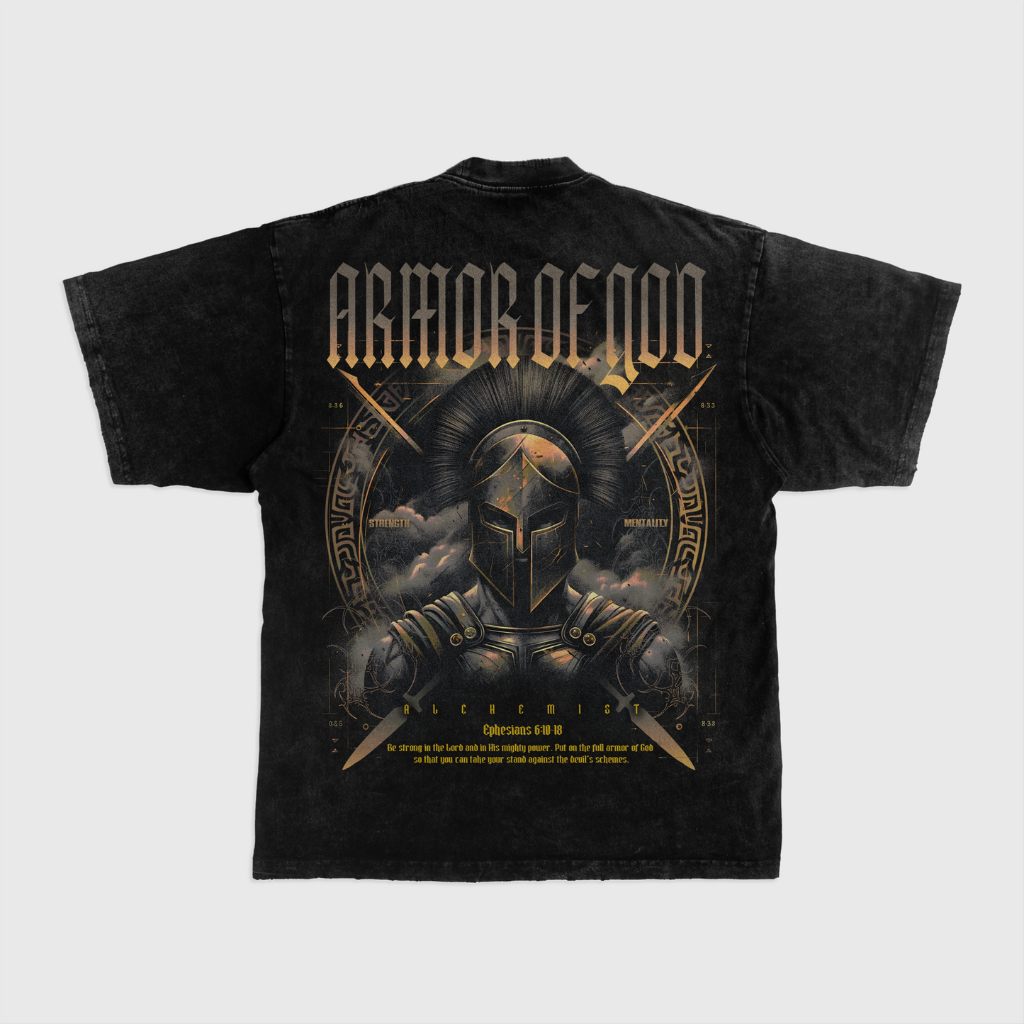 Armor of God Oversize T-Shirt - Acid Wash